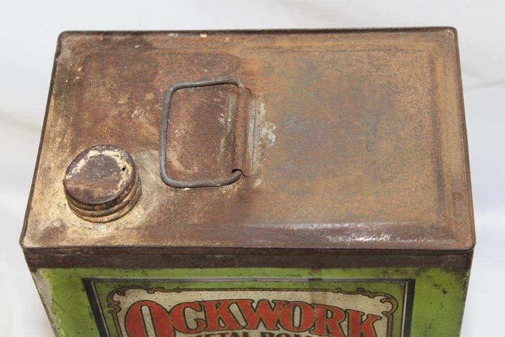 Texaco Qwkwork 1 Gallon Graphic Automobile Polish Can