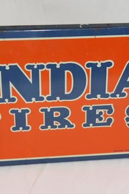 India Tire Display Stand with Owl Graphics