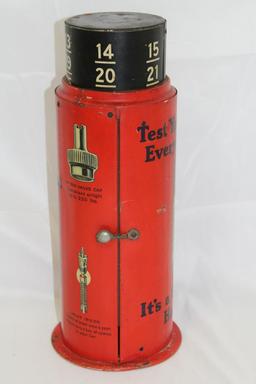 Schrader Tire Valve & Gauge Counter Display Cabinet