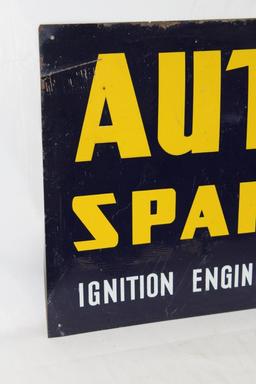 Auto-Lite Spark Plugs Single Sided Tin Sign