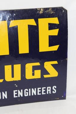 Auto-Lite Spark Plugs Single Sided Tin Sign