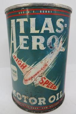 Atlas Aero Motor Oil Quart Can