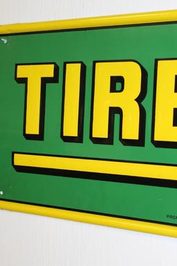 Lee Tires Horizontal Single Sided Tin Sign