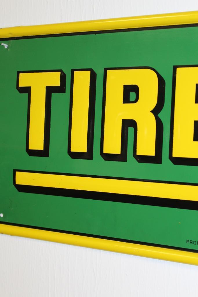 Lee Tires Horizontal Single Sided Tin Sign
