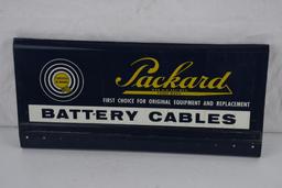 Packard Battery Cables Metal Display Rack Sign