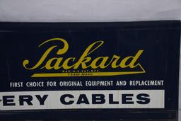 Packard Battery Cables Metal Display Rack Sign