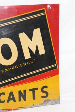 Freedom Motor Oil Single Sided Tin Sign