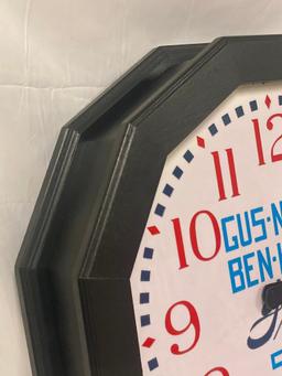 Ford V8 Etched Milkglass Clock