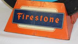 Firestone Tire Display Stand with Firestone Tire and Center Insert