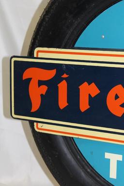Firestone Tire Display Stand with Firestone Tire and Center Insert