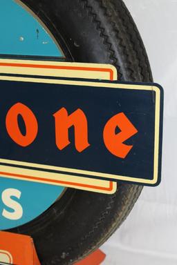 Firestone Tire Display Stand with Firestone Tire and Center Insert