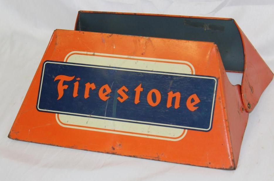 Firestone Tire Display Stand with Firestone Tire and Center Insert