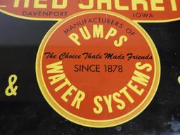 Red Jacket Pumps Sign