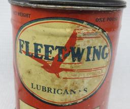 Fleetwing Lubricants (Crow Style Bird) One Pound Grease Can