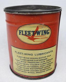 Fleetwing Lubricants (Crow Style Bird) One Pound Grease Can