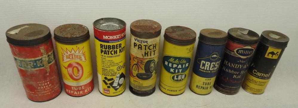 Group of Eight Medium Size Tire Repair Kits