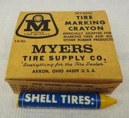 Shell Myers Tire Marking Crayons with Box