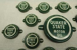 Group of Quaker State Bottle Lids