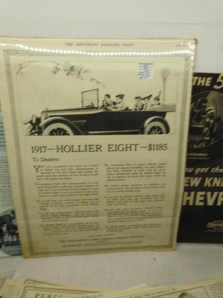 Group of Assorted Autombile and Motorcycle Ads