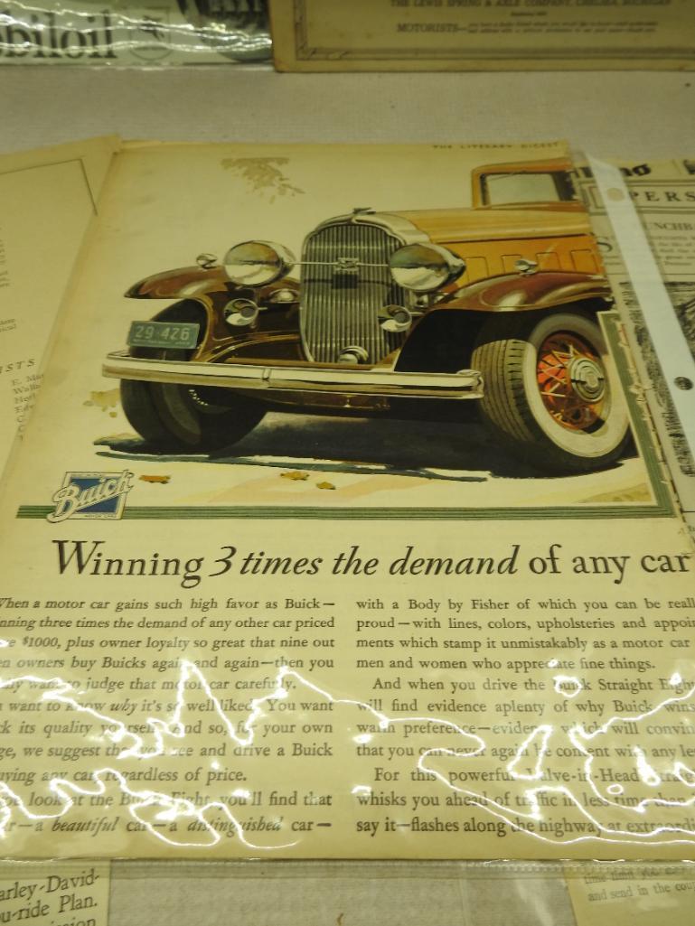 Group of Assorted Autombile and Motorcycle Ads