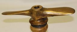 Cole Aero Eight Radiator Cap Propellor Moto Meter Base