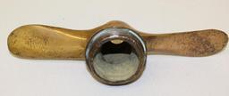 Cole Aero Eight Radiator Cap Propellor Moto Meter Base