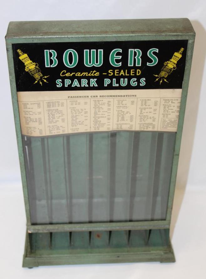 Bowers Spark Plug Advertising Countertop Display