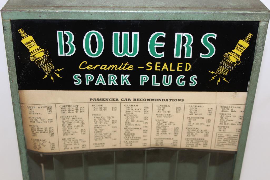 Bowers Spark Plug Advertising Countertop Display