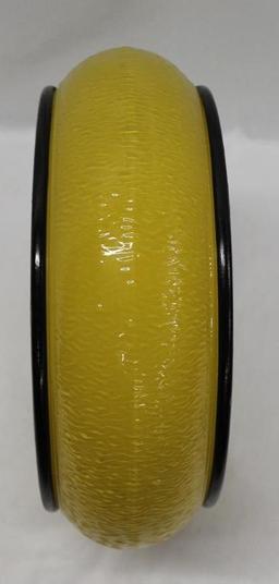 Yellow Ripple Gas Pump Globe Body