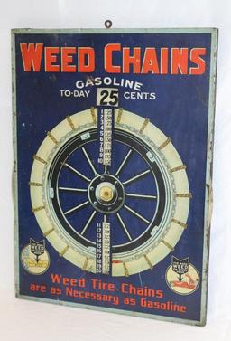 Weed Tire Chains Gasoline Pricer Sign