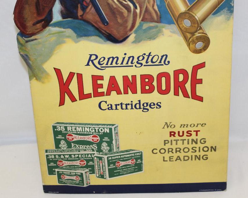 Remington Kleanbore Cardboard Advertising Easelback Countertop Display
