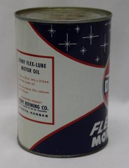 Derby Flex-Lube 1 Quart Motor Oil Can of Wichita KS