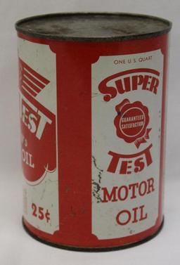 Super Test 1 Quart Motor Oil Can