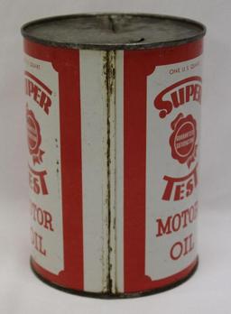 Super Test 1 Quart Motor Oil Can