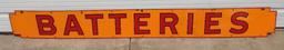 Shell Batteries Porcelain Strip Sign