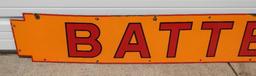Shell Batteries Porcelain Strip Sign