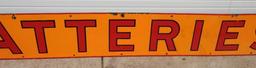 Shell Batteries Porcelain Strip Sign