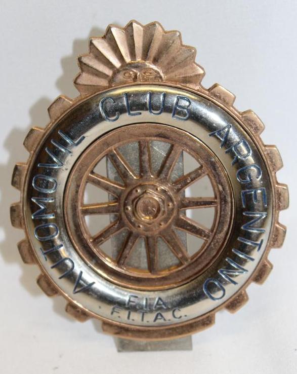 The Automobile Club of Argentina Emblem Badge