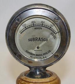 Subrasco Radiator Moto-Meter Temperature Gauge Hood Ornament