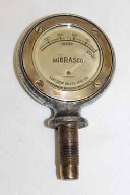 Subrasco Radiator Moto-Meter Temperature Gauge Hood Ornament