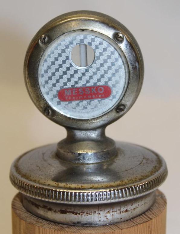 Messko Moto-Meter Temperature Gauge Automobile Radiator Cap Hood Ornament