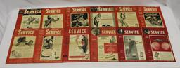 12 Issues of Automotive Service Magazine: 1939-1941