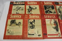 12 Issues of Automotive Service Magazine: 1939-1941