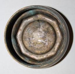 Brass Yellow Truck and Coach Automobile Threaded Hubcap