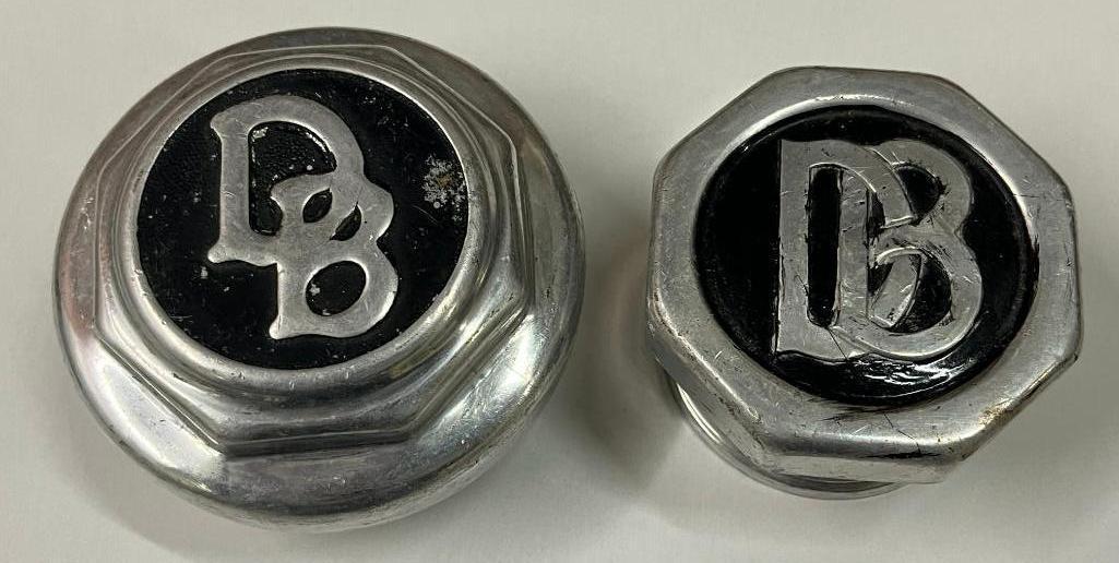 Group of 2 Dodge Brothers Motor Car Co Threaded Hubcaps