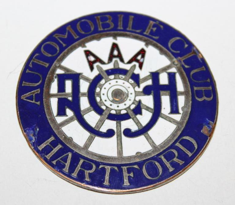 AAA Automobile Club of Hartford CT Radiator Emblem Badge