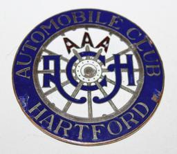AAA Automobile Club of Hartford CT Radiator Emblem Badge