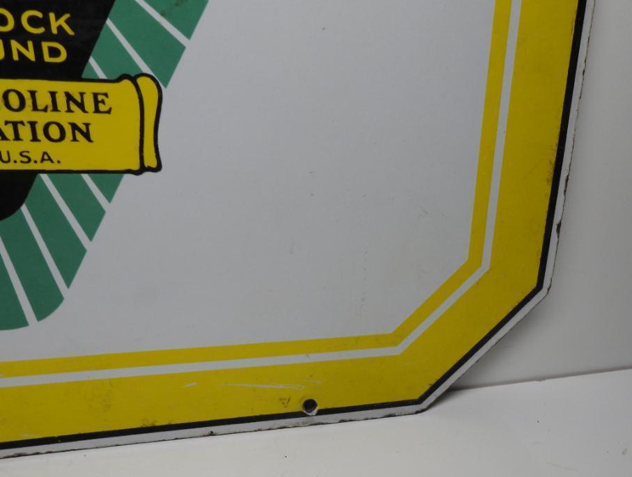 Colonial Ethyl Porcelain Sign