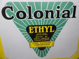 Colonial Ethyl Porcelain Sign
