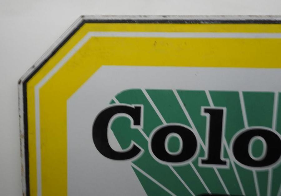 Colonial Ethyl Porcelain Sign